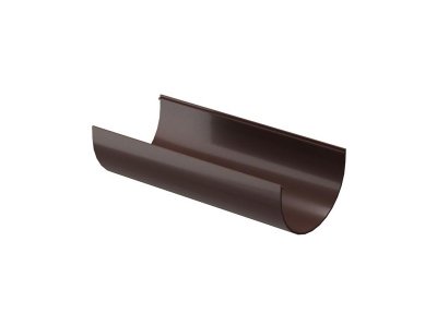 Желоб водосточный DOCKE Standart "Дача" коричневый диаметр 120 мм дл.3000мм (10шт/уп) - фото в Миди Лтд Изображение товара Желоб водосточный DOCKE Standart "Дача" коричневый диаметр 120 мм дл.3000мм (10шт/уп) в Миди Лтд