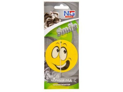 Изображение товара Ароматизатор автомобильный Смайл черный лёд (288шт/кор) в Миди Лтд