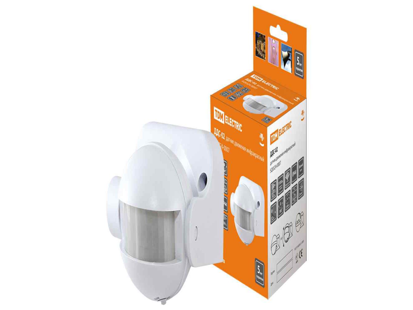 Датчик движения настенный ДДС-02 1100Bт 5-480с 12м 5+Лк 180гр - фото в Миди Лтд Изображение товара Датчик движения настенный ДДС-02 1100Bт 5-480с 12м 5+Лк 180гр в Миди Лтд