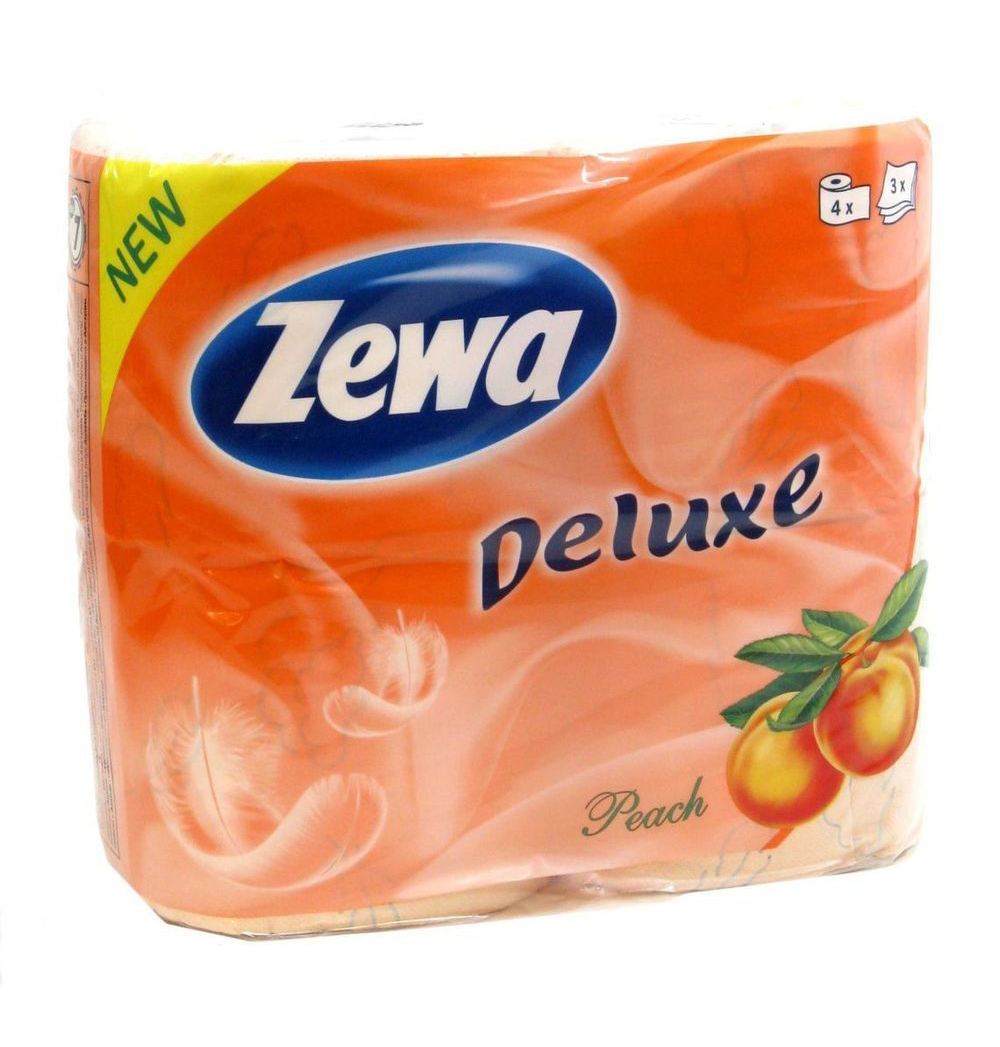 Изображение товара Бумага туал.DELUX 3-x сл,4 шт(163815) в Миди Лтд