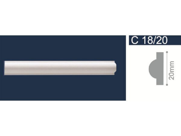 Изображение товара Инжекционный молдинг 20*2м  C18/20 (уп-265шт) в Миди Лтд