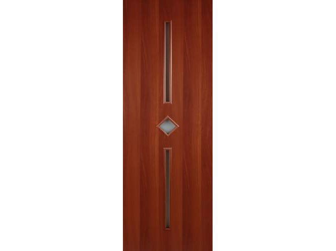 Изображение товара Полотно дверное ПО со стекл Ромб (К) ламинированное итальянский орех 700 в Миди Лтд