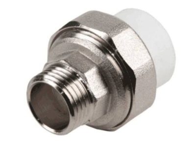 Изображение товара Муфта разъемная PPR 63*2 наружная резьба Valfex (16шт/уп) в Миди Лтд