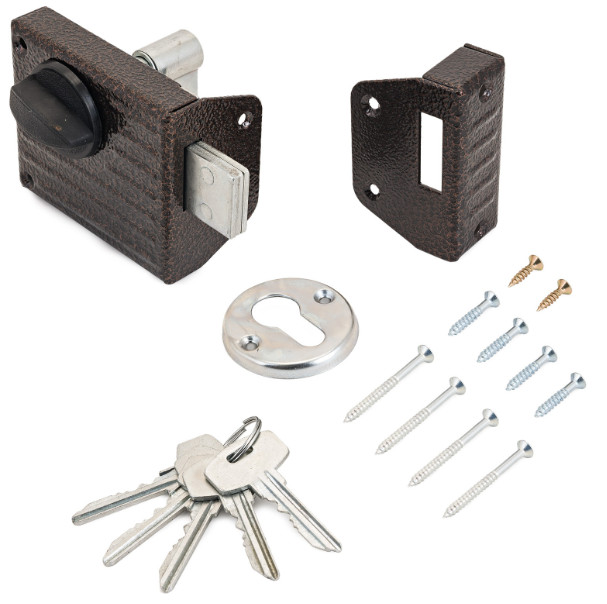 Замок накладной 3Н1-2.1 С Медь Аллюр (20шт/уп) - фото в Миди Лтд Изображение товара Замок накладной 3Н1-2.1 С Медь Аллюр (20шт/уп) в Миди Лтд