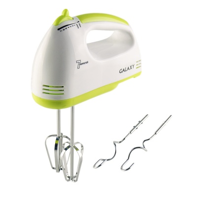 Миксер GALAXY GL 2206 200Вт 7 скоростей 2шт насадки-венчика 2шт насадки для теста - фото в Миди Лтд Изображение товара Миксер GALAXY GL 2206 200Вт 7 скоростей 2шт насадки-венчика 2шт насадки для теста в Миди Лтд