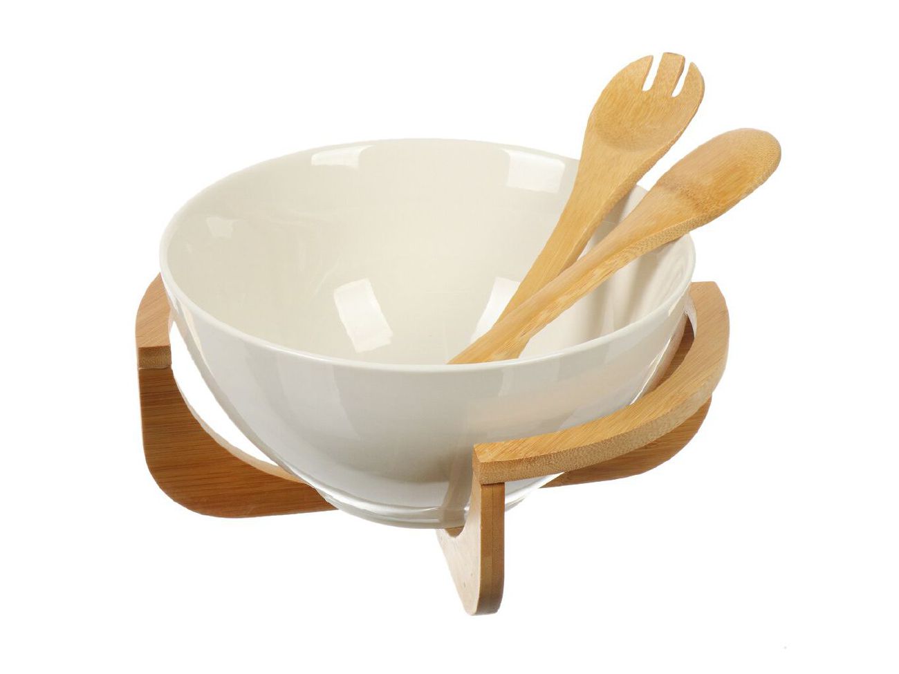 Салатник керамика круглый 23*11см Daniks бамбуковая подставка (12шт/уп) Х - фото в Миди Лтд Изображение товара Салатник керамика круглый 23*11см Daniks бамбуковая подставка (12шт/уп) Х в Миди Лтд