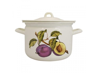 Кастрюля эмаль белая 2,4л Слива Р-16102Б/4Бл (4шт/уп) Х - фото в Миди Лтд Изображение товара Кастрюля эмаль белая 2,4л Слива Р-16102Б/4Бл (4шт/уп) Х в Миди Лтд