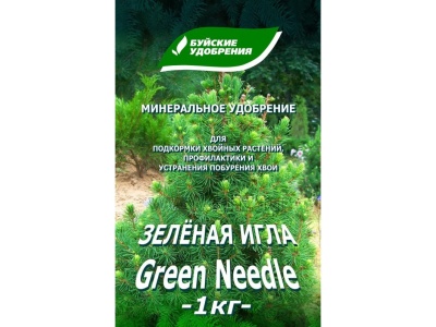 Удобрение Зеленая игла 1кг (10шт/уп) - фото в Миди Лтд Изображение товара Удобрение Зеленая игла 1кг (10шт/уп) в Миди Лтд