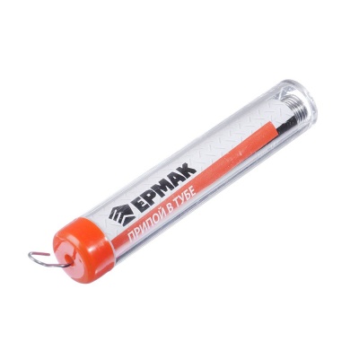 Изображение товара Припой (олово) в тубе 1мм. 14гр, ЕРМАК в Миди Лтд