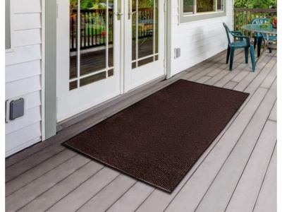 Изображение товара Коврик влаговпитывающий ребристый Стандарт коричневый (1,2*2,5м) в Миди Лтд
