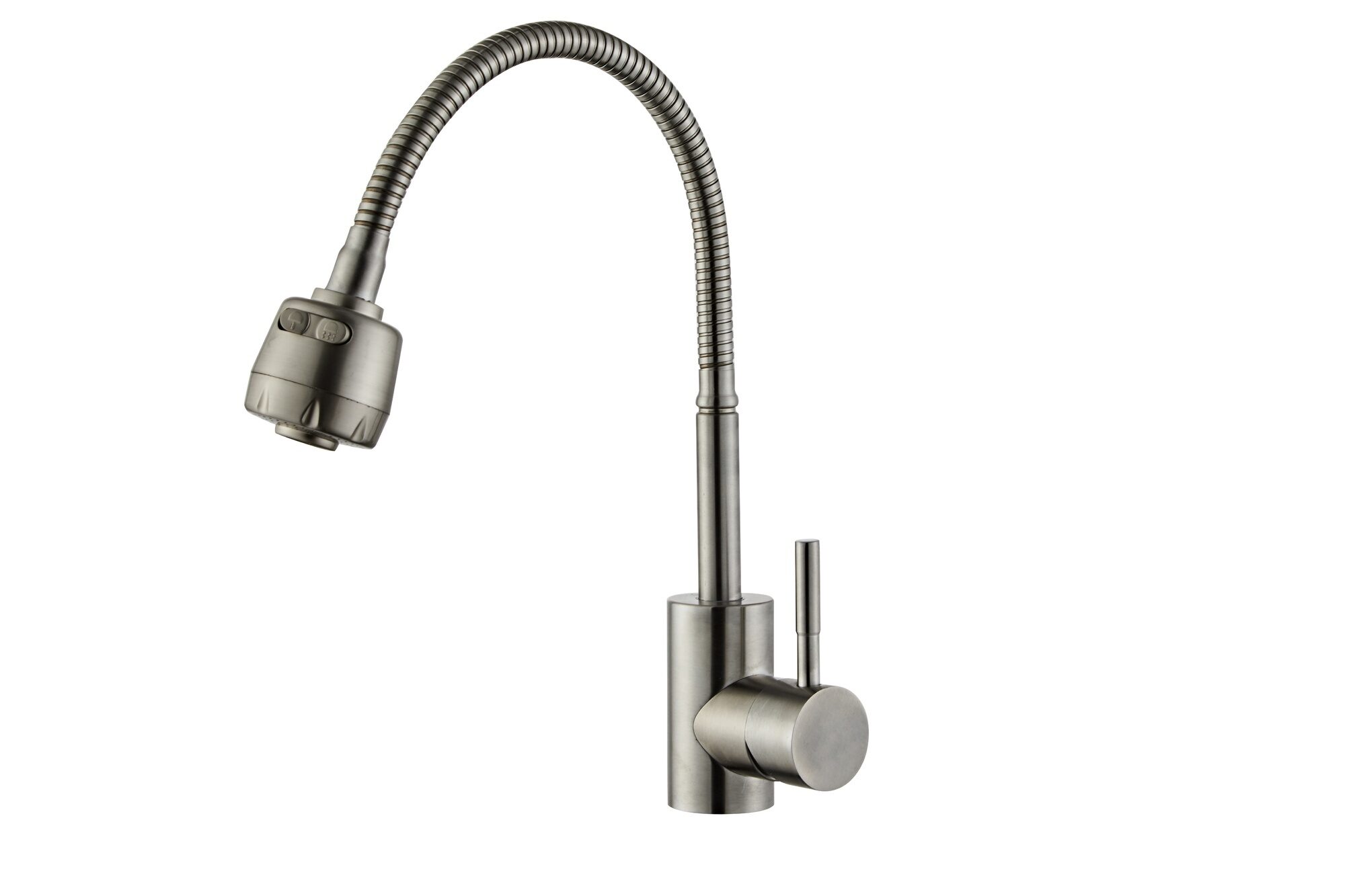 Смеситель для кухни силиконовый излив 35мм нерж ХХХ - фото в Миди Лтд Изображение товара Смеситель для кухни силиконовый излив 35мм нерж ХХХ в Миди Лтд