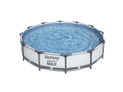 Бассейн каркасный с фильтр-насосом BESTWAY Steel Pro max 366*76см 6473л 56416 - фото в Миди Лтд Изображение товара Бассейн каркасный с фильтр-насосом BESTWAY Steel Pro max 366*76см 6473л 56416 в Миди Лтд