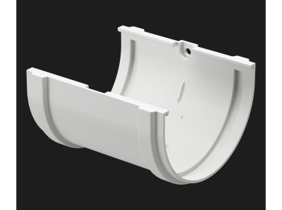 Соединитель желобов DOCKE Premium Пломбир диаметр 120 мм - фото в Миди Лтд Изображение товара Соединитель желобов DOCKE Premium Пломбир диаметр 120 мм в Миди Лтд