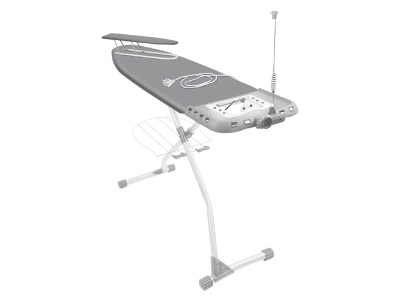 Доска гладильная NIKA ВЕРОНА 1 тефлон 1220х420 серебристый - фото в Миди Лтд Изображение товара Доска гладильная NIKA ВЕРОНА 1 тефлон 1220х420 серебристый в Миди Лтд