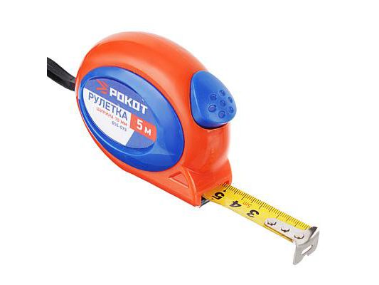 Рулетка  5м*18мм РОКОТ          ХХ - фото в Миди Лтд Изображение товара Рулетка  5м*18мм РОКОТ          ХХ в Миди Лтд