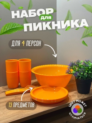 Набор посуды для пикника ВИТТО на 4 персоны фиолетовый (18шт/уп) - фото в Миди Лтд Изображение товара Набор посуды для пикника ВИТТО на 4 персоны фиолетовый (18шт/уп) в Миди Лтд