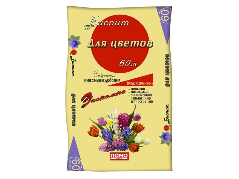Смесь плодородная для ЦВЕТОВ Биопит 60л - фото в Миди Лтд Изображение товара Смесь плодородная для ЦВЕТОВ Биопит 60л в Миди Лтд