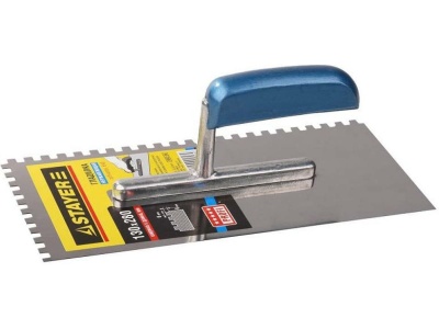 Изображение товара Гладилка 130*280мм зубчатая 6*6мм нержавеющая сталь деревянная ручка STAYER Profi в Миди Лтд