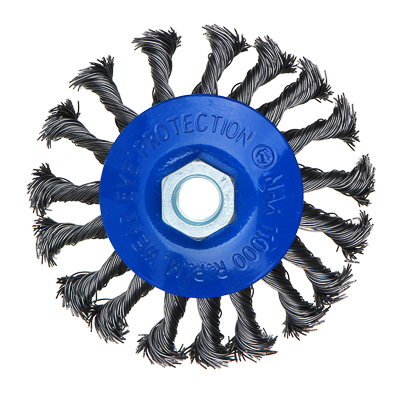 Изображение товара Щетка металл. РОКОТ для УШМ 100мм/М14 крученая тарелка (80шт/кор) в Миди Лтд