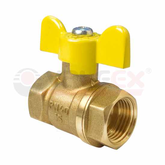 Изображение товара Кран газовый шар. 1/2 г/г бабочка Valfex латунь (24шт/уп) в Миди Лтд