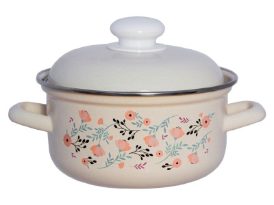 Кастрюля эмаль жемчужная 2,0л Blossom С-1510АП2/4 (4шт/уп) Х - фото в Миди Лтд Изображение товара Кастрюля эмаль жемчужная 2,0л Blossom С-1510АП2/4 (4шт/уп) Х в Миди Лтд