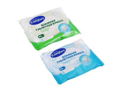 Изображение товара Туалетная бумага влажная Comfort Smart ромашкой/алое  Х в Миди Лтд