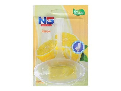 Освежитель для унитаза подвесной Лимон 40гр (48шт/кор) - фото в Миди Лтд Изображение товара Освежитель для унитаза подвесной Лимон 40гр (48шт/кор) в Миди Лтд