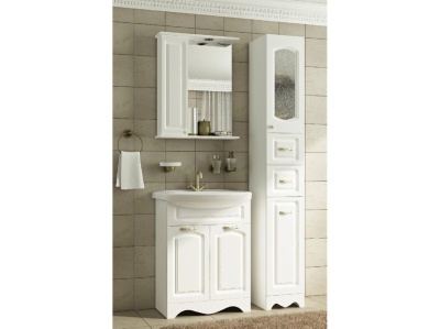 Изображение товара Тумба для ванной "Барселона" 60 белая с умывальником "УЮТ" 60 Х в Миди Лтд