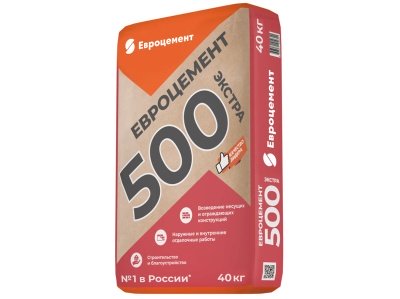 Цемент Евроцемент "ЦЕМРОС" М500 ЦЕМ II/А-П 42.5 Н  40кг EXTRA (40шт/пал) - фото в Миди Лтд Изображение товара Цемент Евроцемент "ЦЕМРОС" М500 ЦЕМ II/А-П 42.5 Н  40кг EXTRA (40шт/пал) в Миди Лтд