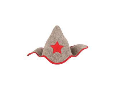 Изображение товара Шапка банная "Буденовка" фетр 22*28*0,5см            ХХ в Миди Лтд