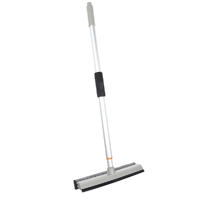 Изображение товара Окномойка с телескопической ручкой металл 111см, с резиновым держателем, серая, VETTA (50шт/кор) в Миди Лтд