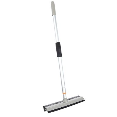 Изображение товара Окномойка с телескопической ручкой металл 111см, с резиновым держателем, серая, VETTA (50шт/кор) в Миди Лтд