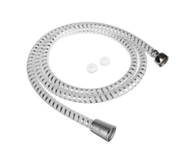 Изображение товара Шланг для душа 150см,1/2"(Имп)-1/2" (Имп) ПВХ, латунь, серебристо-белый в Миди Лтд