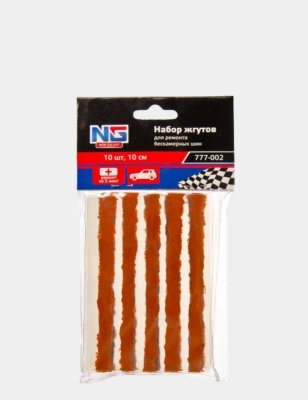 Набор жгутов 10 шт для ремонта бескамерных шин 10см NEW GALAXY - фото в Миди Лтд Изображение товара Набор жгутов 10 шт для ремонта бескамерных шин 10см NEW GALAXY в Миди Лтд