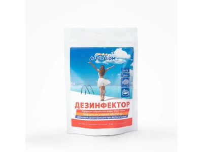 Средство дезинфицирующее АКВАЛЕОН быстрый стабилизированный хлор гранулы 0,25кг (10шт/уп) - фото в Миди Лтд Изображение товара Средство дезинфицирующее АКВАЛЕОН быстрый стабилизированный хлор гранулы 0,25кг (10шт/уп) в Миди Лтд