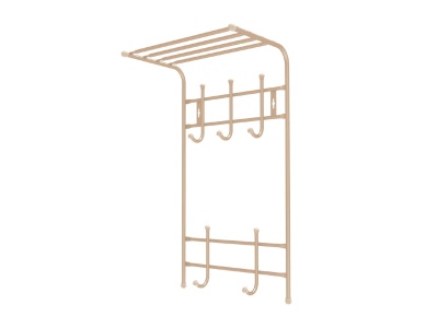 Изображение товара Вешалка настенная NIKA 400х710х270 бежевый металлик в Миди Лтд