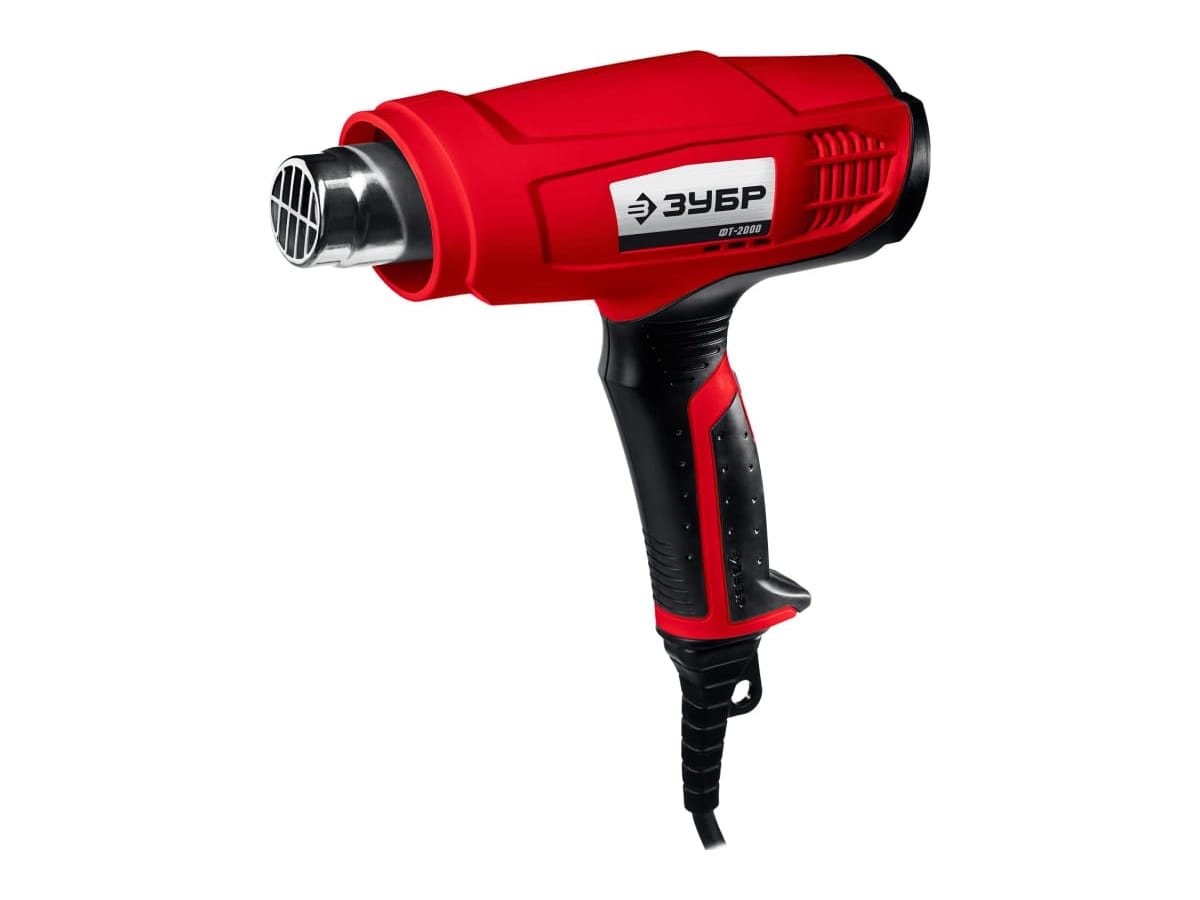 Изображение товара Фен технический ЗУБР ФТ-2000 3 насадки 2000Вт 550л/мин коробка в Миди Лтд