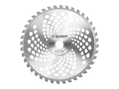 Нож для триммера ЗУБР НТТ-40 255мм 40Т - фото в Миди Лтд Изображение товара Нож для триммера ЗУБР НТТ-40 255мм 40Т в Миди Лтд