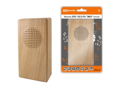 Звонок проводной в эл сеть ЭКО сосна "птичка" без кнопки ЗПС-10/2-Пт AC 230V TDM - фото в Миди Лтд Изображение товара Звонок проводной в эл сеть ЭКО сосна "птичка" без кнопки ЗПС-10/2-Пт AC 230V TDM в Миди Лтд