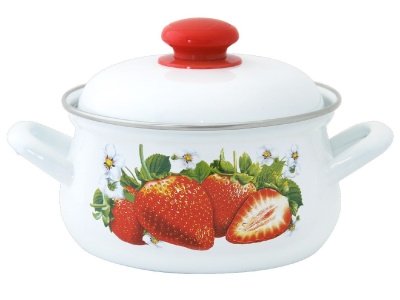 Кастрюля эмаль кремовая 2,0л Сочная клубника С-3910АП2/4Км (4шт/уп) Х - фото в Миди Лтд Изображение товара Кастрюля эмаль кремовая 2,0л Сочная клубника С-3910АП2/4Км (4шт/уп) Х в Миди Лтд