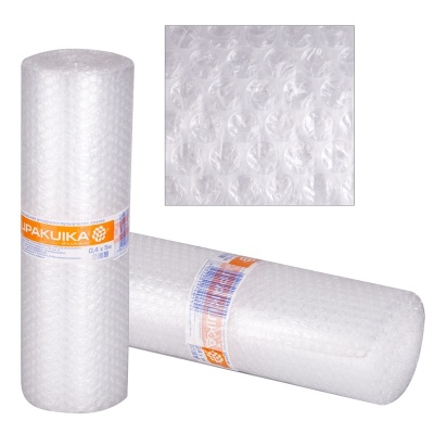 Плёнка воздушно-пузырчатая UPAKUIKA  двухслойная 0,4*5м - фото в Миди Лтд Изображение товара Плёнка воздушно-пузырчатая UPAKUIKA  двухслойная 0,4*5м в Миди Лтд