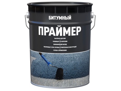 Праймер битумный 21,5л/16кг (33шт/пал) - фото в Миди Лтд Изображение товара Праймер битумный 21,5л/16кг (33шт/пал) в Миди Лтд