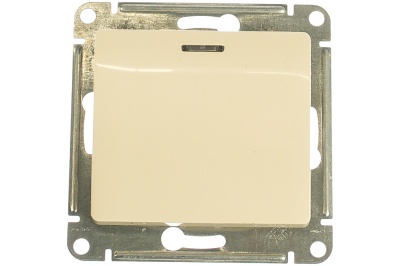 Выключатель 1-кл с индикацией Schneider Glossa 10А бежевый - фото в Миди Лтд Изображение товара Выключатель 1-кл с индикацией Schneider Glossa 10А бежевый в Миди Лтд