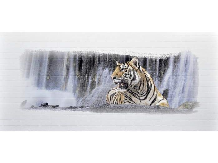 Панель с тиснением .6мм  1190*2440 Тигр - фото в Миди Лтд Изображение товара Панель с тиснением .6мм  1190*2440 Тигр в Миди Лтд