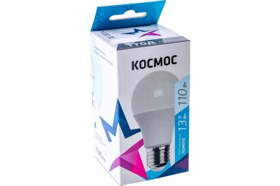 Изображение товара Лампа светодиодная Космос 13W E27 A60 4500K 220В в Миди Лтд