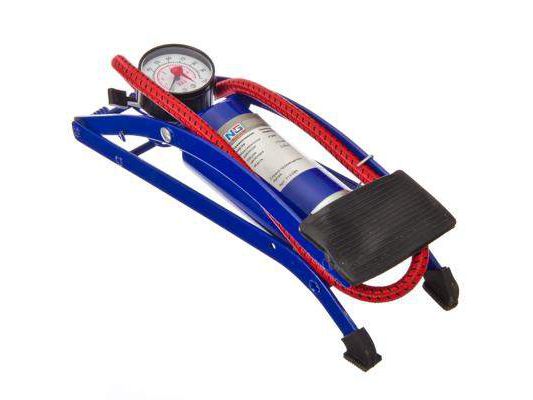 Насос ножной манометр синий Стандарт 55*120мм - фото в Миди Лтд Изображение товара Насос ножной манометр синий Стандарт 55*120мм в Миди Лтд