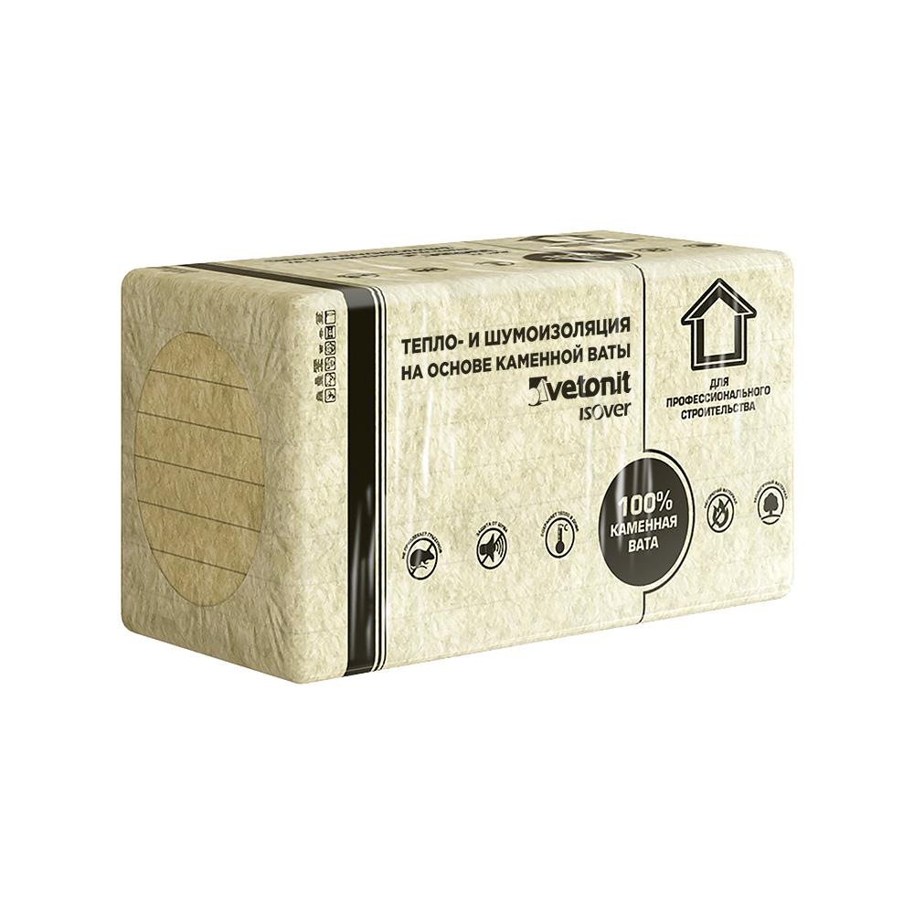 Изображение товара ИЗОВЕР Ветонит Фасад Мастер 1000*600*100 (уп-0,18куб.м/1,8кв.м/пал-2,88куб.м)(уп-3шт/пал-16шт)  в Миди Лтд