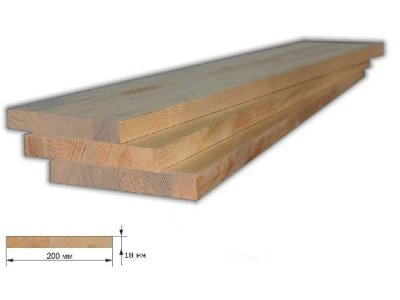 Изображение товара Подступенник сорт А-А  18*200*900мм (уп-10шт) в Миди Лтд