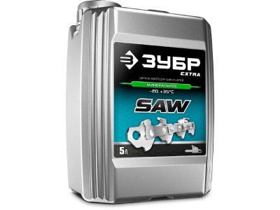 Масло цепное ЗУБР EXTRA  для бензо и электропил 5л минеральное - фото в Миди Лтд Изображение товара Масло цепное ЗУБР EXTRA  для бензо и электропил 5л минеральное в Миди Лтд
