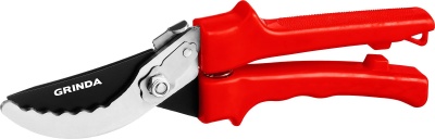Изображение товара Секатор садовый GRINDA 200мм пластиковые рукоятки, плоскостной G-31 в Миди Лтд